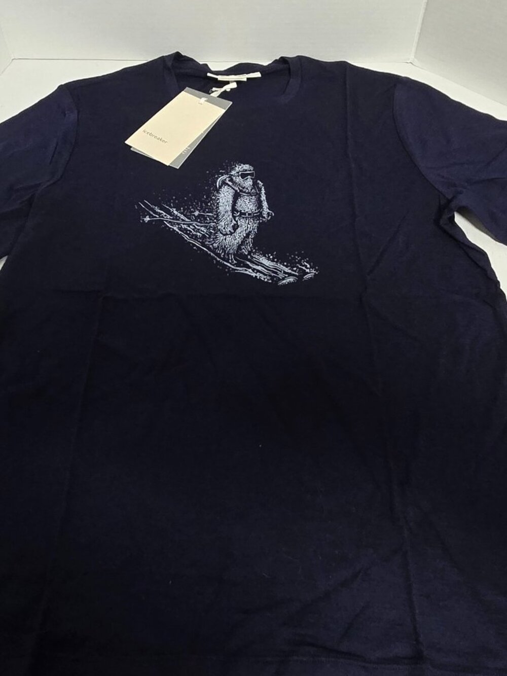Icebreaker Tech Lite II Skiing Yeti Merino Wool Tee NWT Men's Medium